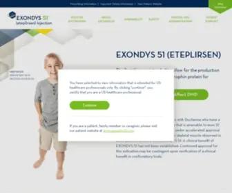 Exondys51HCP.com(Exondys 51 HCP) Screenshot