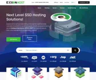 Exonhost.com(Fastest Web Hosting) Screenshot