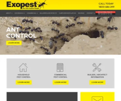 Exopest.com.au(Pest Control Melbourne) Screenshot