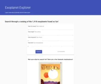 Exoplanetexplorer.com(Exoplanet Explorer) Screenshot