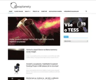 Exoplanety.cz(Jediný český web o exoplanetách) Screenshot