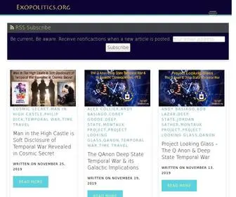 Exopolitics.org(Political Implications of Extraterrestrial LIfe) Screenshot