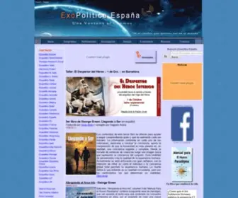Exopoliticsspain.es(Exopolitica España) Screenshot
