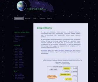 Exopolitika.hu(Az exopolitika az emberiség galaktikus civilizációkhoz való hozzáállását kutatja) Screenshot