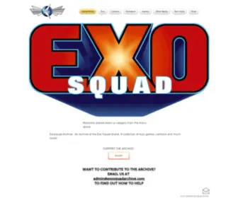 Exosquadarchive.com(Exosquad Archive) Screenshot