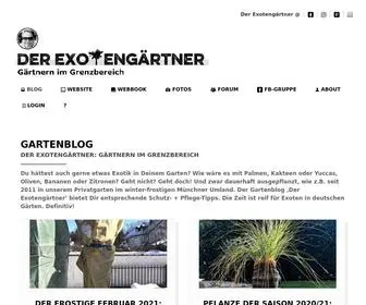 Exotengaertner.de(Gartenblog) Screenshot