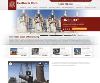 Exotherm.com(Exotherm Corporation) Screenshot