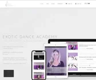 Exoticacademy.com(Learn Pole Dancing Online) Screenshot