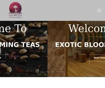 Exoticbloomingteas.com(Exotic blooming Teas) Screenshot