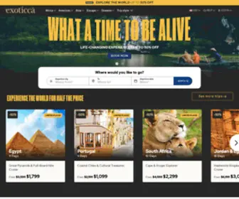Exoticca.com(Best Online Vacation Packages & Tours All Inclusive) Screenshot