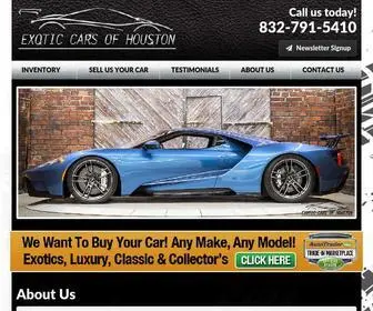 Exoticcarsofhouston.com(Exotic Cars of Houston) Screenshot