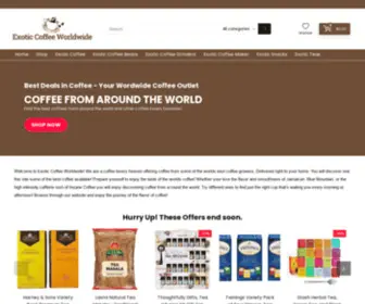 ExoticcoffeeWorldwide.com(Buy Coffee) Screenshot