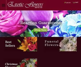 ExoticFlowers.com(Boston Florist) Screenshot