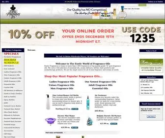 ExoticFragrances.com(Pure Fragrance Oils) Screenshot