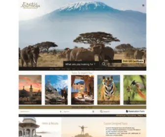 ExoticJourneys.com(Exotic Journeys Group was established in 1979 and) Screenshot