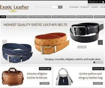 Exoticleather.biz(All Exotic Leathers) Screenshot