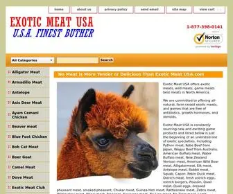 Exoticmeatusa.com(Exotic Meat) Screenshot