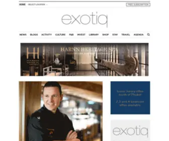 Exotiq.com(The Luxury Lifestyle Magazine) Screenshot