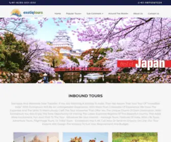 ExotiqTours.com(International Tour Packages) Screenshot