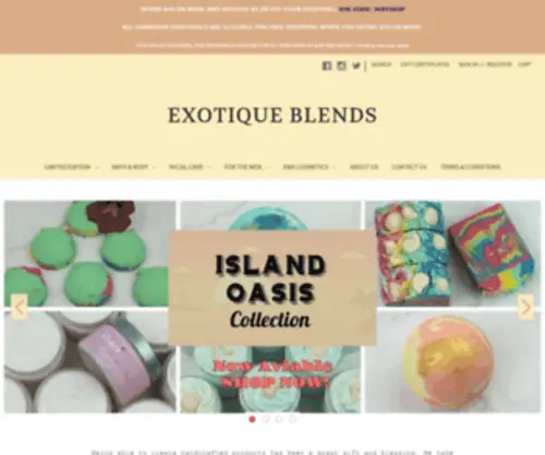 Exotiqueblends.com(Exotique Blends) Screenshot