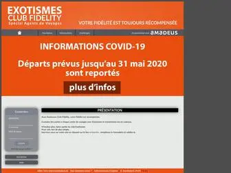 Exotismesclubfidelity.com(Exotismes Club Fidelity) Screenshot