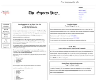 Expage.com(The Express Page) Screenshot