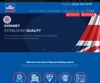 Expamet.co.uk(ISO Building Products) Screenshot