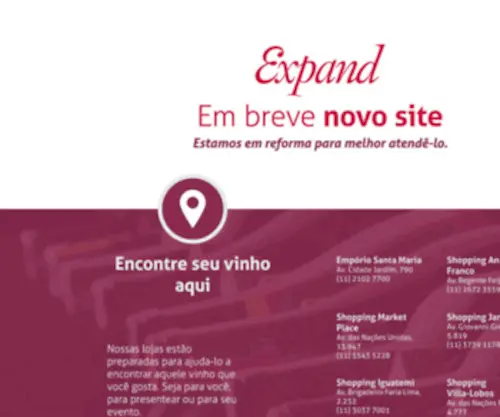 Expand.com.br(Adega Expand) Screenshot