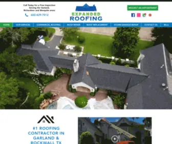 Expandedroofing.com(Expanded Roofing & Restoration) Screenshot