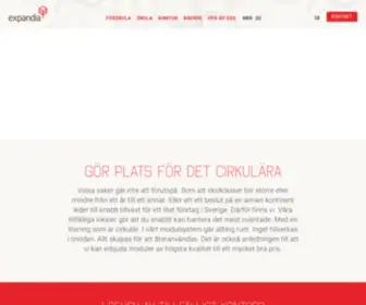 Expandia.se(Våra tillfälliga lokaler kan komma på plats inom 60 dagar) Screenshot