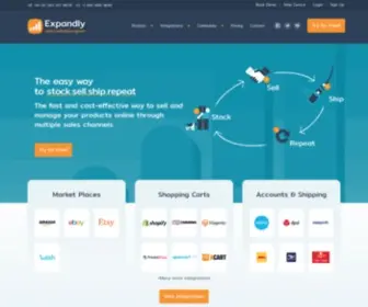 Expandly.com(Multichannel Ecommerce Software for businesses of all sizes) Screenshot