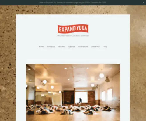 Expandyoga.com(Expand Yoga) Screenshot