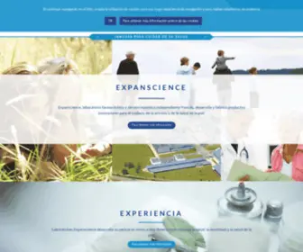 Expanscience.es(Laboratoires Expanscience) Screenshot