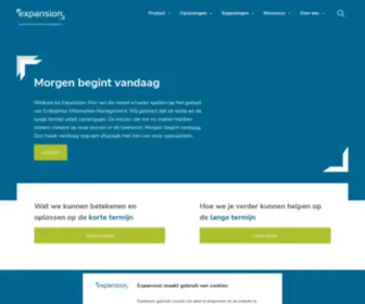 Expansion.nl(Enterprise Information Management Systeem Xtendis van Expansion) Screenshot