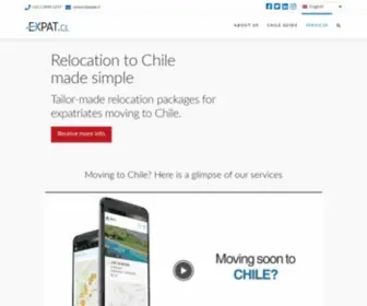 Expat.cl(Relocation company in Chile) Screenshot