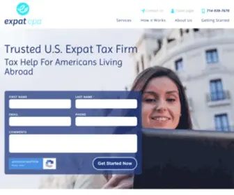ExpatcPa.com(US Expat Tax Firm) Screenshot