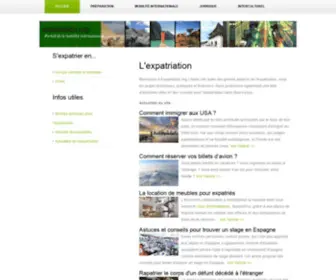 Expatriation.org(Guide de l'expatriation) Screenshot