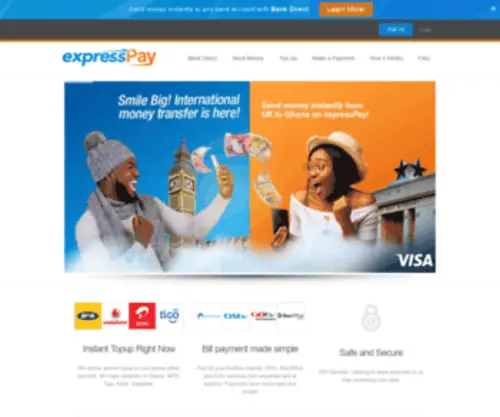 Expaygh.com(ExpressPay expressPay) Screenshot