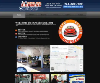 Expcarwash.com(Santa Ana Express Carwash) Screenshot