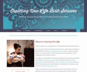 Expectingnewlife.com(Expecting New Life Birth Services) Screenshot