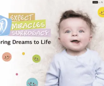 Expectmiraclessurrogacy.com(Expect Miracles) Screenshot