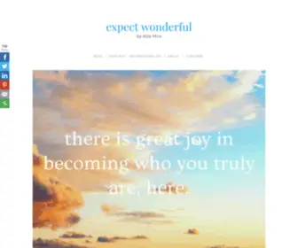 Expectwonderful.com(Expect Wonderful by Ailia Mira) Screenshot