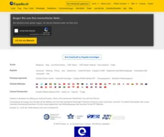 Expedia.ch(Bot oder Mensch) Screenshot