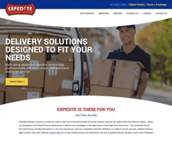 Expeditedelivers.com(Expedite Delivery System) Screenshot