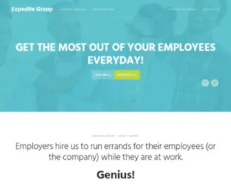 Expeditegroup.com(A unique employee benefit) Screenshot