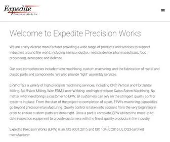 Expediteprecision.com(Expedite Precision Works) Screenshot