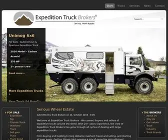 Expedition-Trucks.com(Expedition Truck Brokers connects buyers and sellers of expedition trucks) Screenshot