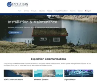 Expeditioncommunications.com(Satellite Internet) Screenshot