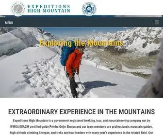 Expeditionshighmountain.com(Expeditions High Mountain) Screenshot