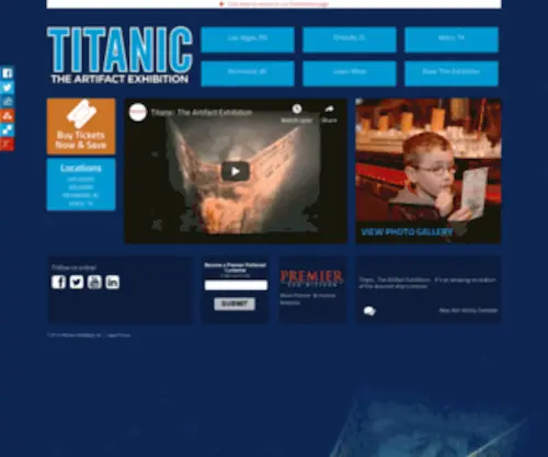 Expeditiontitanic.com(Expedition Titanic) Screenshot